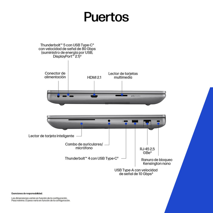 EAN 0199485444161 - HP ZBook Fury G1i Wolf Pro Security Edition Intel Core Ultra 7 265HX Estación de trabajo móvil 40,6 cm (1 imagen 4