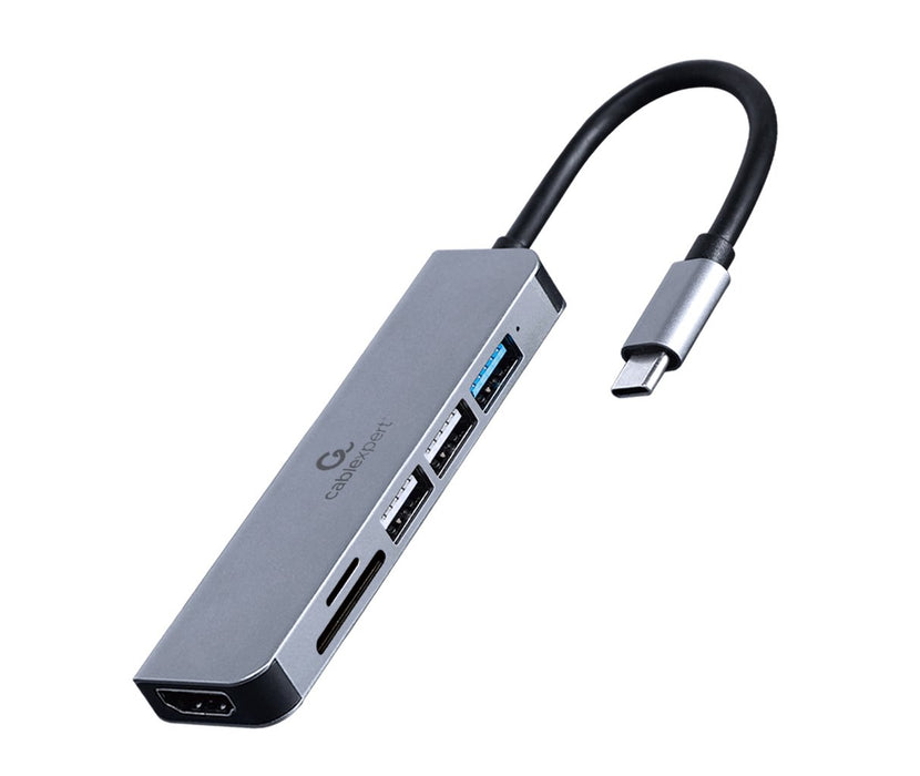 EAN 8716309124249 - Gembird A-CM-COMBO6-02 base para portátil y replicador de puertos Alámbrico USB 3.2 Gen 1 (3.1 Gen 1) Typ imagen 2