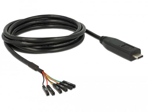 EAN 4043619639465 - DeLOCK 63946 cable de serie Negro 2 m USB 2.0 Type-C 6 x Pin pin header separate imagen 1