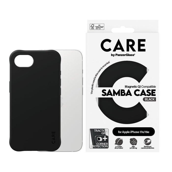 EAN 5715685020995 - PanzerGlass CARE™ by ® Samba Case Black w. Qi Compatible iPhone 17e | 16e funda para teléfono móvil Negro imagen 2
