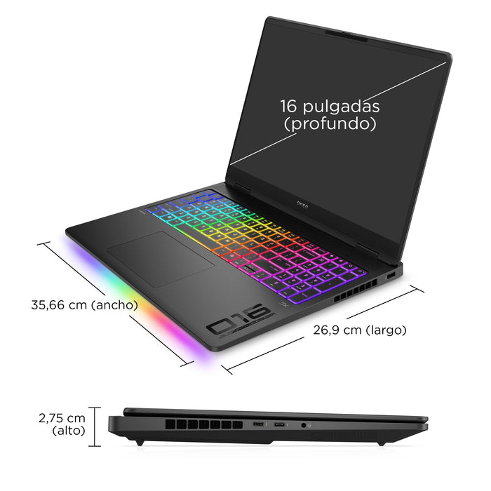 EAN 0199764876140 - HP OMEN MAX Gaming 16-ah0039ns Intel Core Ultra 9 275HX Portátil 40,6 cm (16") WQXGA 32 GB DDR5-SDRAM 1 T imagen 6