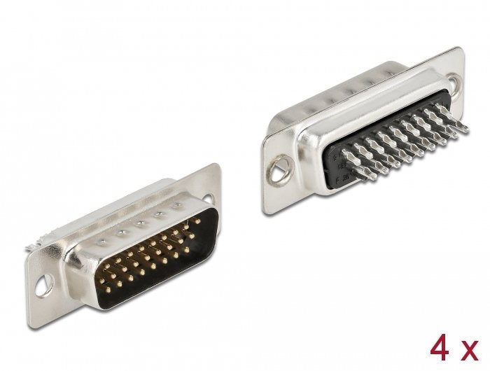 EAN 4043619667062 - DeLOCK 66706 conector D-Sub HD 26 pin Negro, Plata imagen 1