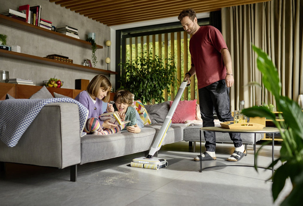 EAN 4066529000033 - Kärcher FC 8 Smart Signature Line Escoba eléctrica Batería Húmedo Sin bolsa Plata, Blanco, Amarillo 2,85  imagen 5