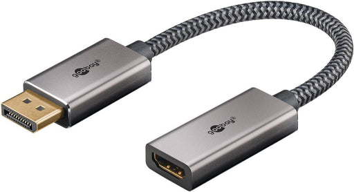 EAN 4040849752728 - Goobay 75272 adaptador de cable de vídeo 0,2 m DisplayPort HDMI Negro imagen 1