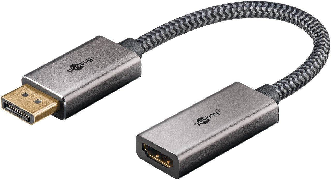 EAN 4040849752711 - Goobay 75271 adaptador de cable de vídeo 0,2 m DisplayPort HDMI Negro imagen 1