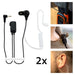 EAN 8712412583652 - Alecto FRH-10 DUO auricular y casco Auriculares Alámbrico Dentro de oído Arándano, Transparente imagen 2