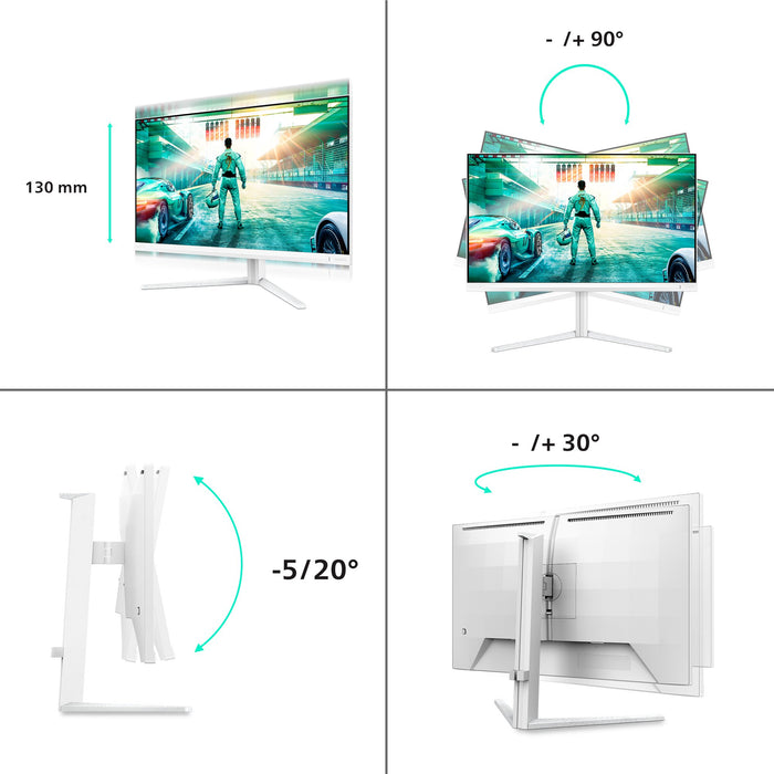EAN 8721038004304 - Philips Evnia 27M2N3501PA/00 pantalla para PC 68,6 cm (27") 2560 x 1440 Pixeles Quad HD LCD Blanco imagen 3
