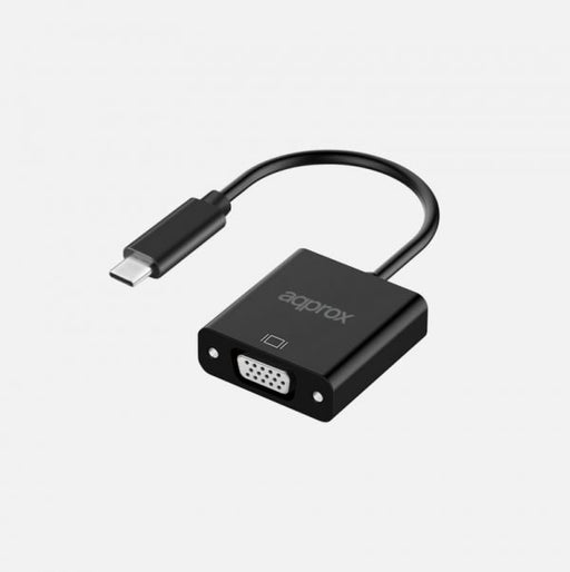 EAN 8435099531524 - Approx APPC50 adaptador de cable de vídeo 0,13 m USB Tipo C VGA Negro imagen 1