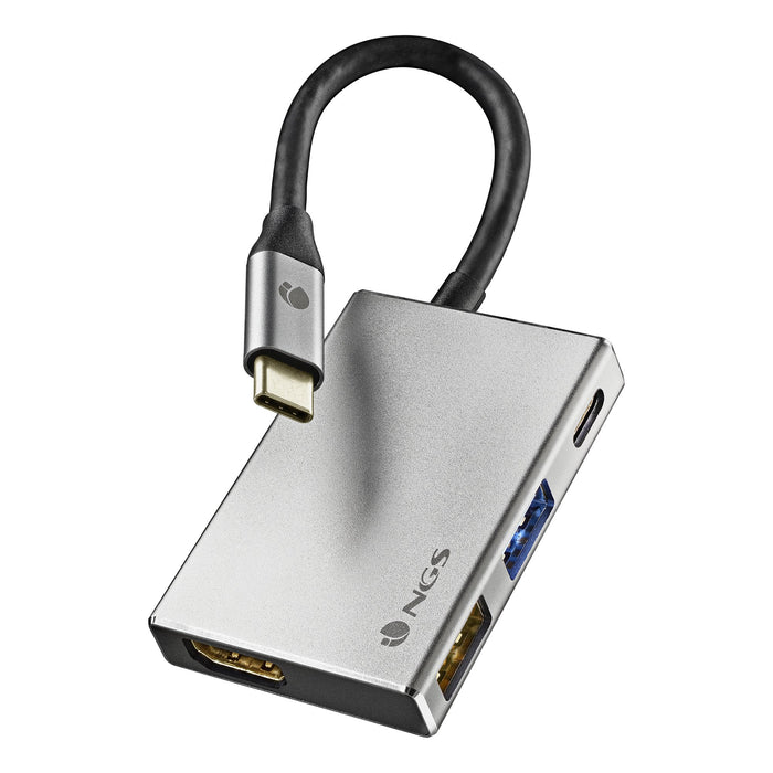 EAN 8435430620504 - NGS WONDER DOCK 4 USB 2.0 Type-C Plata imagen 1