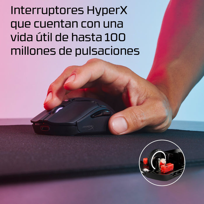 EAN 0197192120217 - HyperX Pulsefire Haste 2 Mini Wireless Black Gaming Mouse ratón Juego Ambidextro RF Wireless + Bluetooth  imagen 3