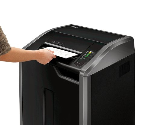 EAN 43859627325 - Fellowes 425Ci triturador de papel Corte cruzado 30 cm Negro, Plata imagen 4