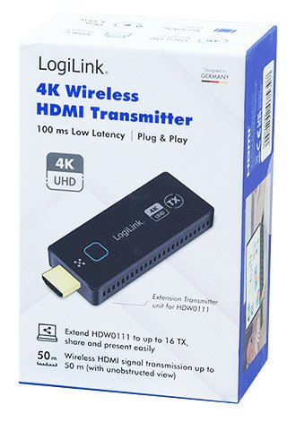 EAN 4052792075397 - LogiLink HDW0111AT extensor audio/video Transmisor de señales AV Negro imagen 3