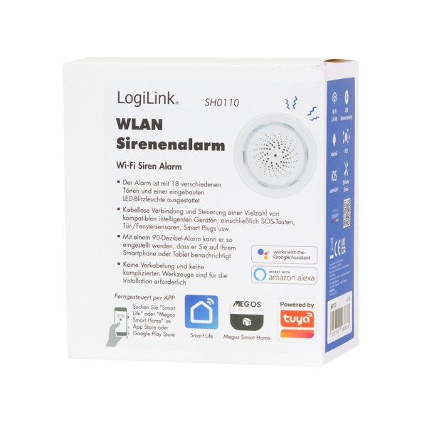 EAN 4052792066838 - LogiLink Smart Home Wi-Fi sistema de alarma de seguridad Wifi Blanco imagen 9