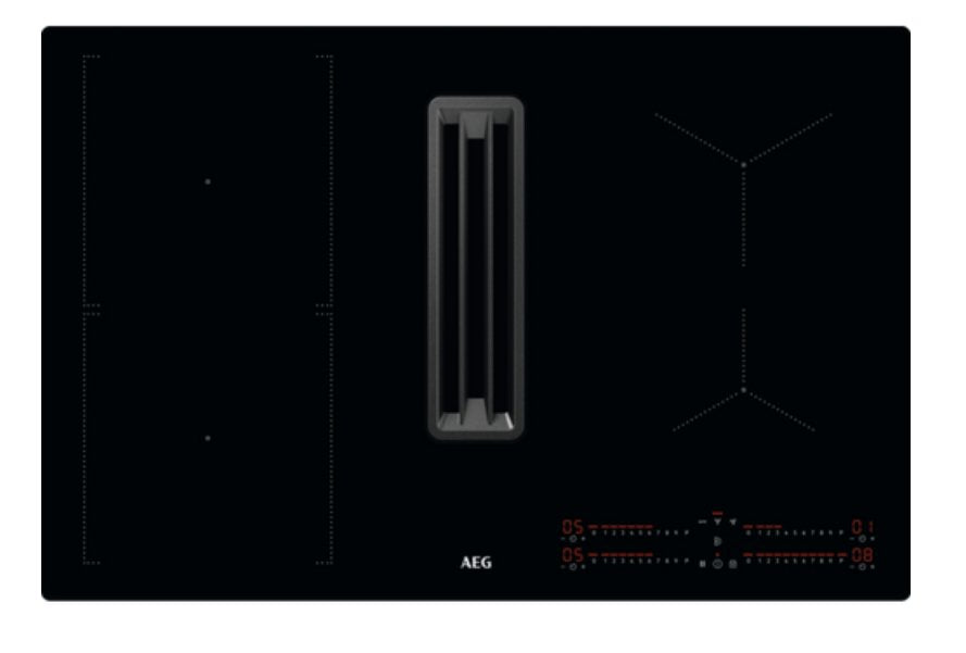 EAN 7332543819454 - AEG CCE84543CB hobs Negro Integrado 77 cm Con placa de inducción 4 zona(s) Campana integrada imagen 1