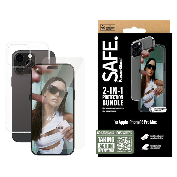 EAN 5715685003561 - PanzerGlass SAFE. by ® 2-in-1 Protection Bundle iPhone 16 Pro Max Protector de pantalla Apple 1 pieza(s) imagen 2