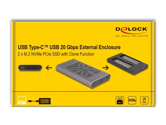 EAN 4043619420278 - DeLOCK 42027 caja para disco duro externo Caja externa para unidad de estado sólido (SSD) Gris imagen 5