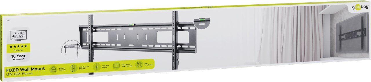 EAN 4040849498923 - Goobay 49892 soporte para TV 2,54 m (100") Negro imagen 7