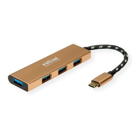EAN 7630049621350 - ROLINE 14.02.5049-5 USB 3.2 Gen 1 (3.1 Gen 1) Type-C 5000 Mbit/s Oro imagen 1