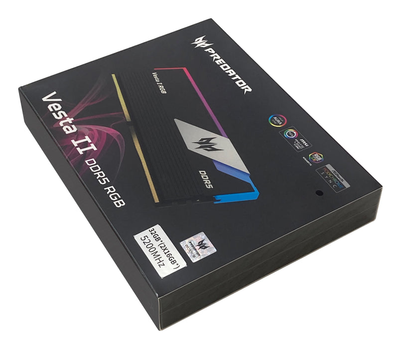 EAN 6955914618220 - Predator VESTA2-32GB-6000-1R8-V1 módulo de memoria 2 x 16 GB DDR5 6000 MT/s 288-pin DIMM imagen 10