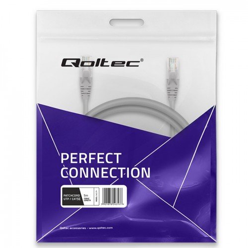 EAN 5901878545240 - Qoltec 54524 cable de red Gris 5 m Cat5e U/UTP (UTP) imagen 5