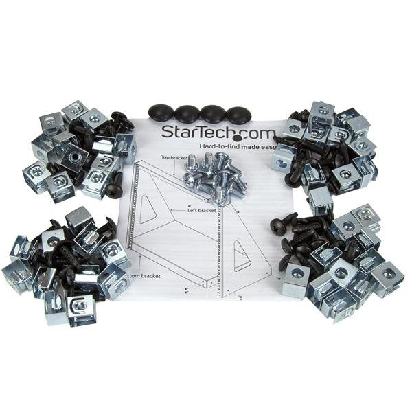 EAN 65030866521 - StarTech.com 2POSTRACK16 armario rack Rack o bastidor independiente Negro imagen 5