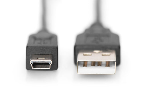 EAN 4016032468677 - Digitus DB-300130-030-S cable USB 3 m USB A Mini-USB B Negro imagen 2