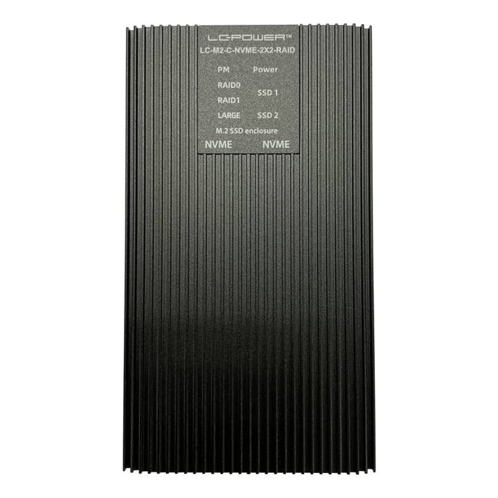 EAN 4262443280098 - LC-Power LC-M2-C-NVME-2X2-RAID caja para disco duro externo Caja externa para unidad de estado sólido (SS imagen 6