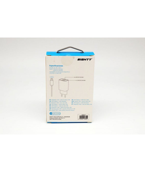 EAN 8425402168455 - Eightt ECW-IP cargador de dispositivo móvil Universal Blanco Corriente alterna Interior imagen 5