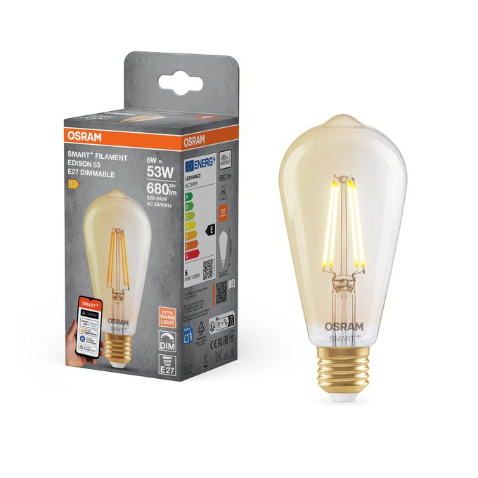 EAN 4099854530104 - Osram SMART+ lámpara LED Blanco cálido 2400 K 6 W E27 F imagen 5