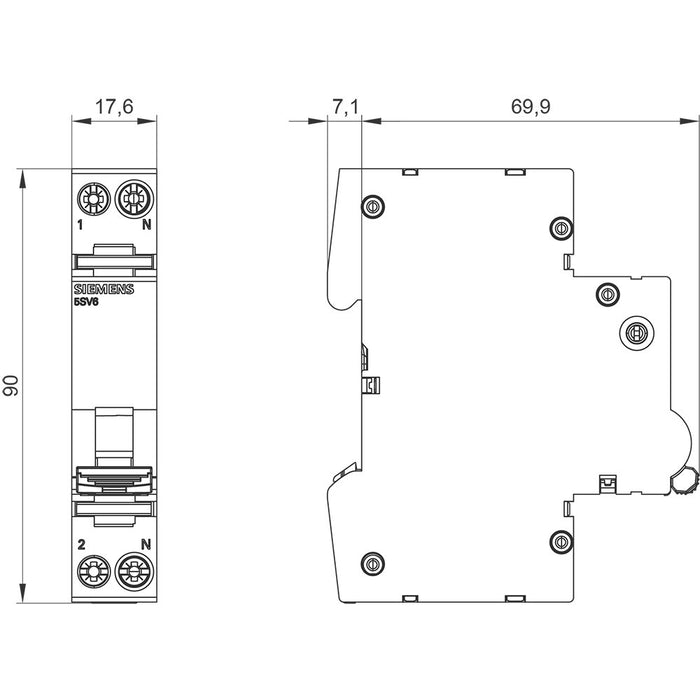 EAN 4001869564999 - Siemens 5SV6016-6KK16 corta circuito 2P imagen 4