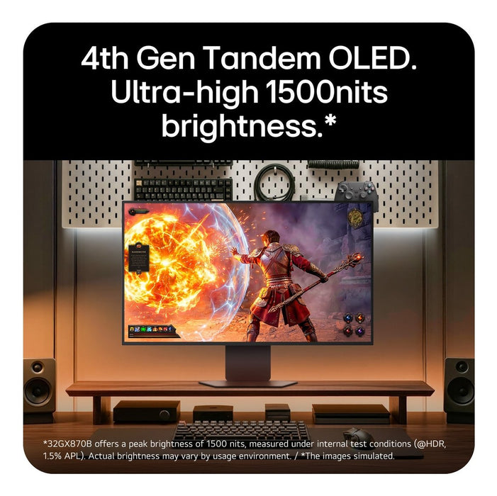 EAN 8806096853085 - LG 32GX870B-B.AEU pantalla para PC 81,3 cm (32") 3840 x 2160 Pixeles 4K Ultra HD OLED Negro imagen 5