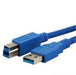 EAN 4260283117048 - MediaRange MRCS150 cable USB USB 3.2 Gen 1 (3.1 Gen 1) 5 m USB A USB B Azul imagen 1