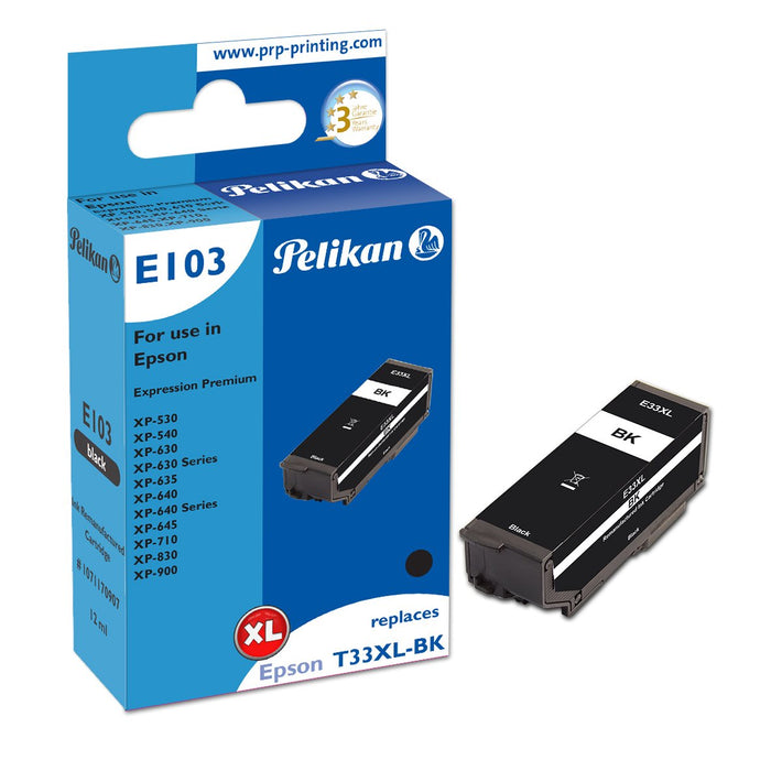 EAN 4018474709073 - Pelikan E103 cartucho de tinta 1 pieza(s) Compatible Alto rendimiento (XL) Negro imagen 1