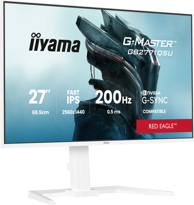 EAN 4948570126521 - iiyama G-MASTER GB2771QSU-W1 pantalla para PC 68,6 cm (27") 2560 x 1440 Pixeles Wide Quad HD Blanco imagen 4