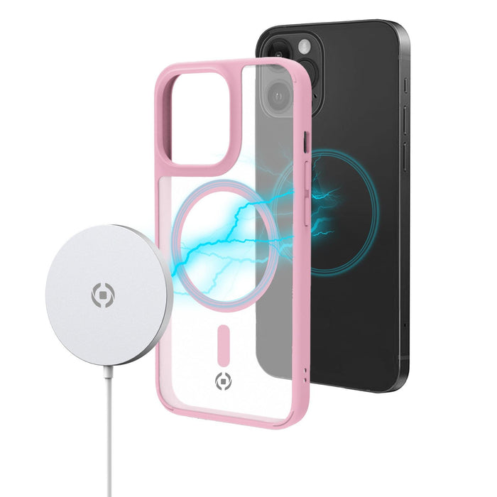 EAN 8021735197713 - Celly Magmatt funda para teléfono móvil 15,5 cm (6.1") Rosa, Transparente imagen 5