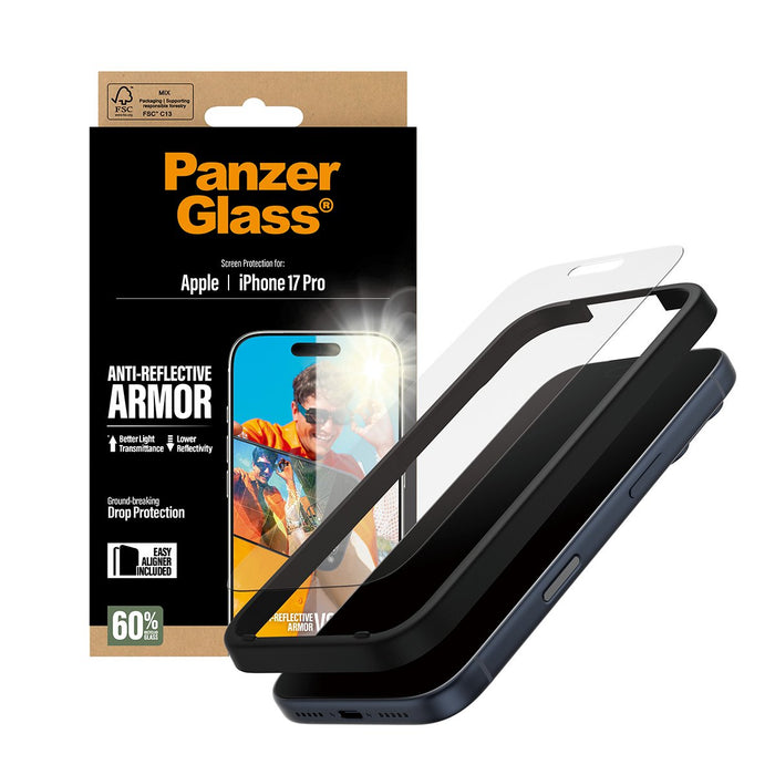 EAN 5715685026737 - PanzerGlass ® Anti-Reflective Armor Screen Protector iPhone 17 Pro w. EasyAligner Protector de pantalla A imagen 5