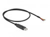 EAN 4043619904150 - DeLOCK 90415 cable de serie Negro 0,5 m USB 2.0 RS-232 imagen 2
