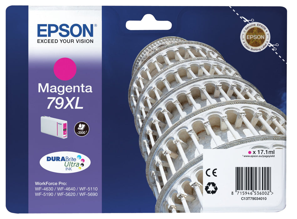 EAN 8715946536002 - Epson Tower of Pisa 79XL cartucho de tinta 1 pieza(s) Original Alto rendimiento (XL) imagen 1