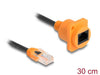 EAN 4043619908042 - DeLOCK 90804 cable de red Negro, Naranja 0,3 m Cat5e U/UTP (UTP) imagen 2