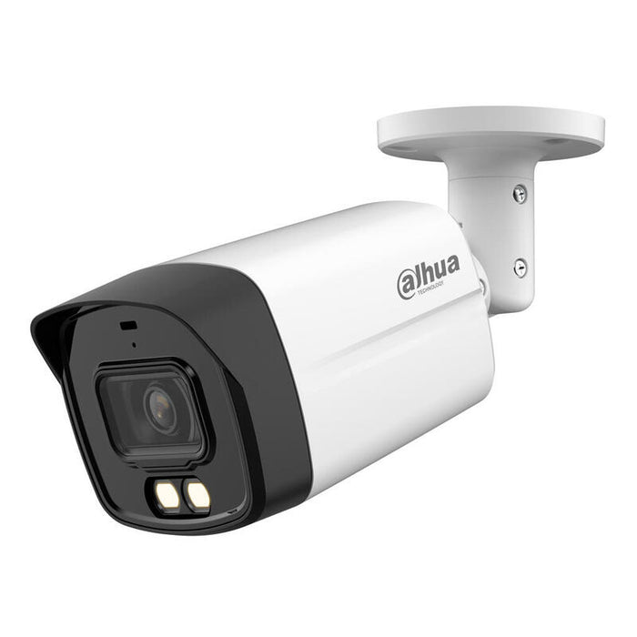 Dahua Hac-Hfw1200tlm-Il-A-0360b-S6 Tubular Hdcvi 4en1 2m 1080p Iluminación Dual Led40m/Ir40m 3.6mm Ip67 Mic