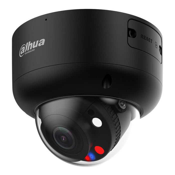 Dahua Ipc-Hdbw3449r1-Zas-Pv-S5-B Domo Ip Tioc 3.0 H265 4m Wdr Iluminación Dual Led40m/Ir50m 2.7-13.5vfm Ip67 Ik10 Poe Mic/Altavoz Audio E/S Ai. Color Negro