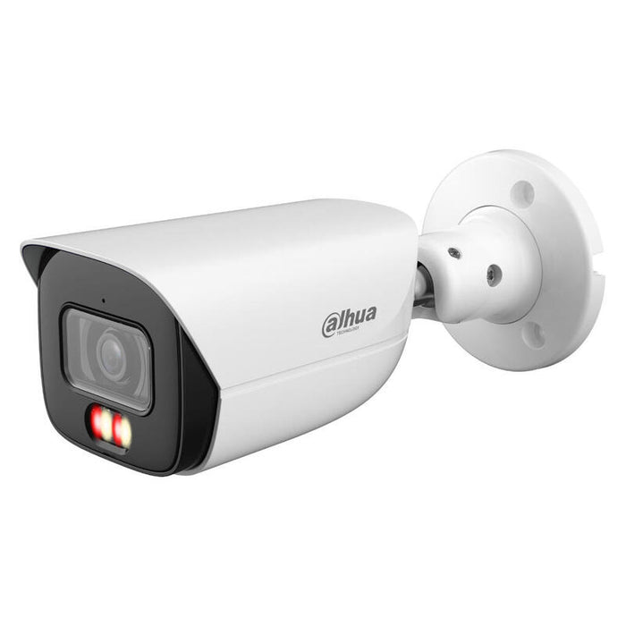 Dahua Ipc-Hfw3449e-S-Il-0280b Tubular Ip H265 4m Wdr Iluminación Dual Led50m/Ir50m 2.8mm Ip67 Poe Sd Mic Ai