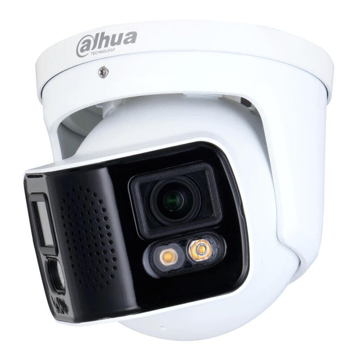 Dahua Ipc-Pdw5849-A180-E2-Aste Domo Ip H265 2x4m Dual-Lens Splicing Full Color Wdr140db Starlight Ir40m 3.6mm Ip67 Epoe Sd Audio Mic E/S Ai