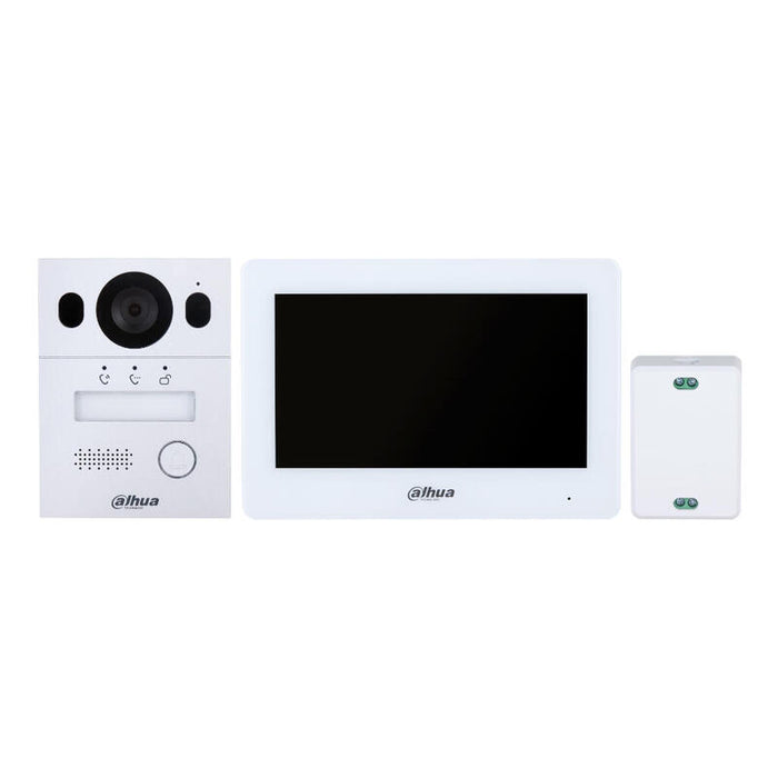 Dahua Ktx01(F) Kit Videoportero Híbrido Wi-Fi De 2-Hilos Ip Exterior Para Insertar + Monitor Interior