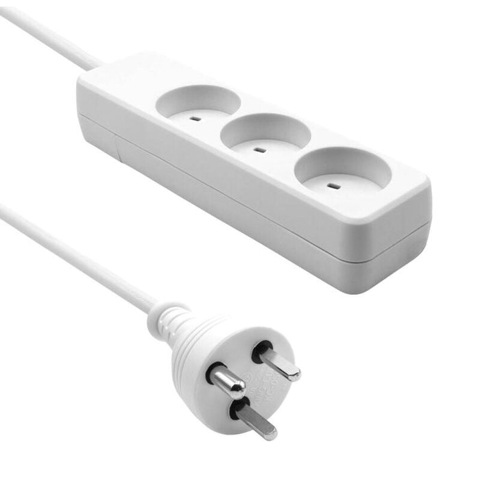 Danish It Power Strip 3-Way  3m White