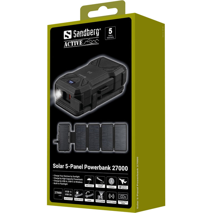 EAN 5705730421068 - Sandberg 421-06 batería externa 27000 mAh Cargador inalámbrico Negro imagen 11