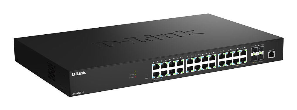 EAN 0790069476662 - D-Link DMS-1250-28/E switch Gestionado L2 2.5G Ethernet (100/1000/2500) Negro imagen 2