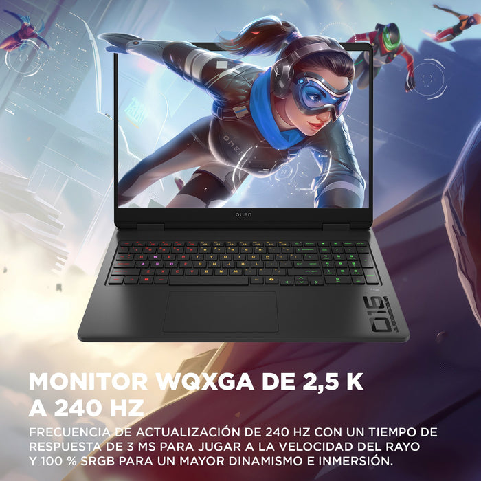 EAN 0199251567223 - HP OMEN Gaming 16-am0037ns Intel Core Ultra 7 255H Portátil 40,6 cm (16") 2K 32 GB DDR5-SDRAM 1 TB SSD NV imagen 11