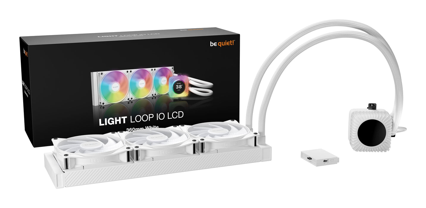 EAN 4260052193235 - be quiet! LIGHT LOOP IO LCD | 360mm Procesador Sistema de refrigeración líquida todo en uno 12 cm Blanco  imagen 2