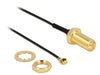 EAN 4043619894710 - DeLOCK 89471 cable coaxial 0,1 m RP-SMA MHF/ U.FL-LP-068 Negro imagen 1